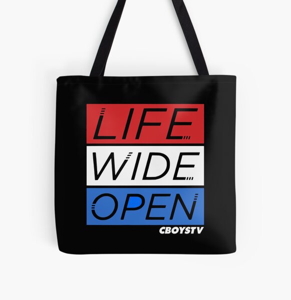 Cboystv Life Wide Open Rwb Factory Race Merch All Over Print Tote Bag RB1208 product Offical cboystv Merch