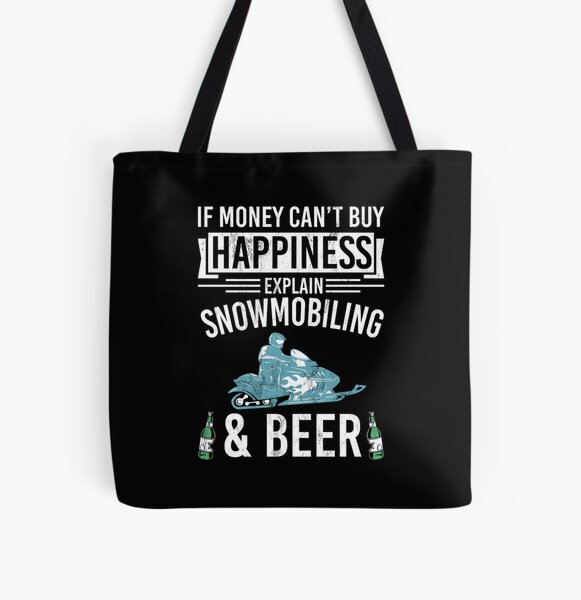 funny snowmobile beer sled racing novelty All Over Print Tote Bag RB1208 product Offical cboystv Merch