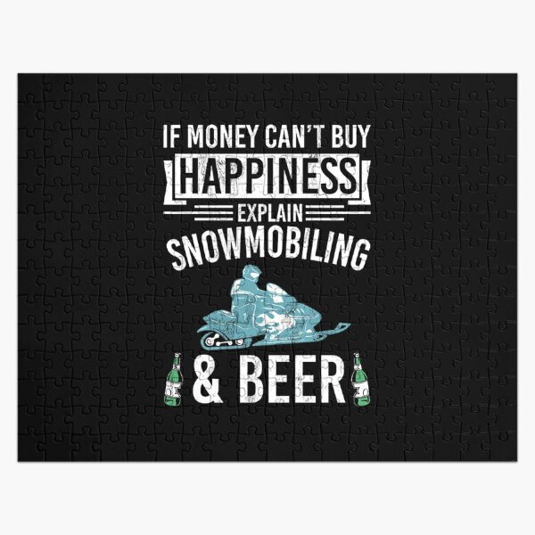 funny snowmobile beer sled racing novelty Jigsaw Puzzle RB1208 product Offical cboystv Merch