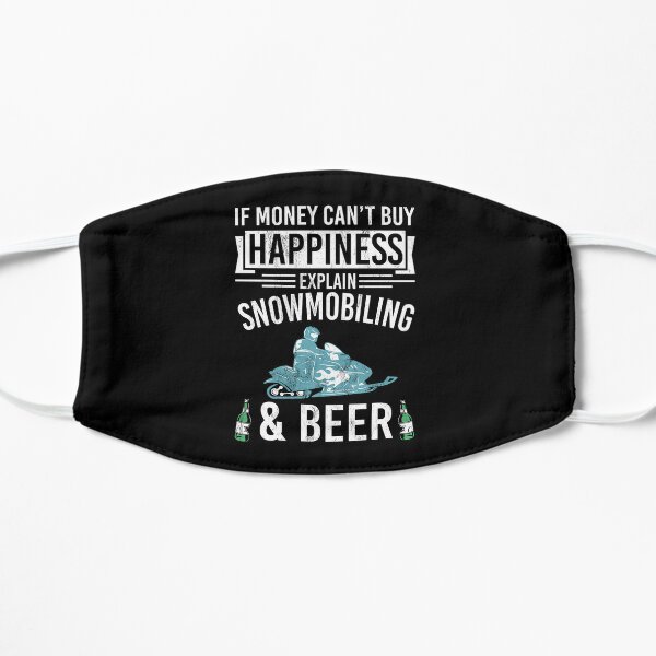 funny snowmobile beer sled racing novelty Flat Mask RB1208 product Offical cboystv Merch